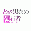 とある黒衣の執行者（メガサーナイト）