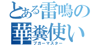 とある雷鳴の華糞使い（ブガーマスター）