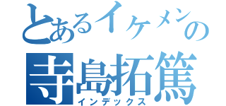 とあるイケメン声優の寺島拓篤（インデックス）