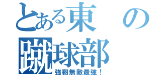 とある東の蹴球部（強靭無敵最強！）