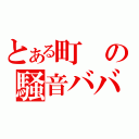 とある町の騒音ババァ（）