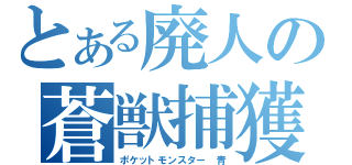 とある廃人の蒼獣捕獲（ポケットモンスター　青）