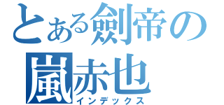 とある劍帝の嵐赤也（インデックス）