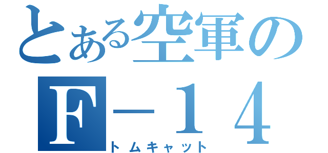 とある空軍のＦ－１４（トムキャット）