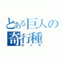 とある巨人の奇行種（走り方）