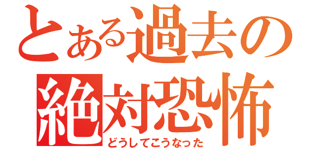 とある過去の絶対恐怖（どうしてこうなった）