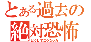 とある過去の絶対恐怖（どうしてこうなった）