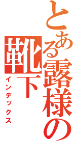 とある露様の靴下（インデックス）