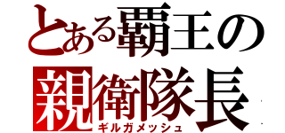 とある覇王の親衛隊長（ギルガメッシュ）