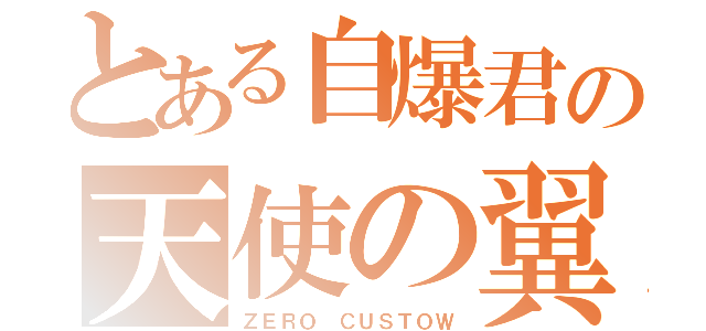 とある自爆君の天使の翼（ＺＥＲＯ ＣＵＳＴＯＷ）