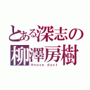 とある深志の柳澤房樹（Ｈｏｕｓｅ ｄｕｓｔ）