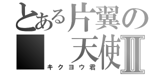 とある片翼の　　天使Ⅱ（キクヨウ君）