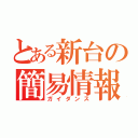 とある新台の簡易情報（ガイダンス）