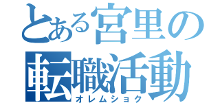 とある宮里の転職活動（オレムショク）