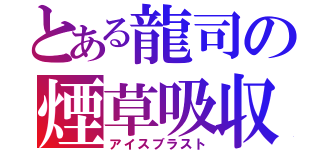 とある龍司の煙草吸収（アイスブラスト）