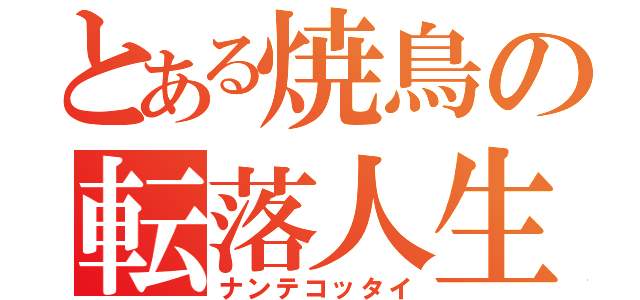 とある焼鳥の転落人生（ナンテコッタイ）