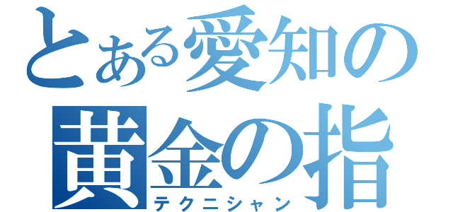 とある愛知の黄金の指（テクニシャン）