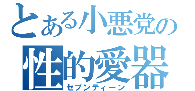 とある小悪党の性的愛器（セブンティーン）