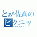 とある佐高のピクニック（インデックス）