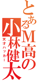 とあるＭ高の小林健太（天才ハッカー）