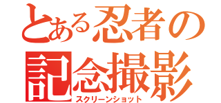 とある忍者の記念撮影（スクリーンショット）