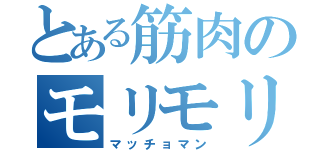 とある筋肉のモリモリ（マッチョマン）