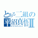 とある二組の平沼真悟Ⅱ（がびるんるん）