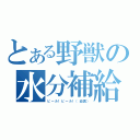 とある野獣の水分補給（ビール！ビール！（迫真））