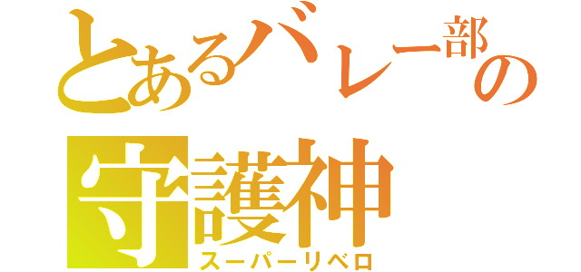 とあるバレー部の守護神（スーパーリベロ）