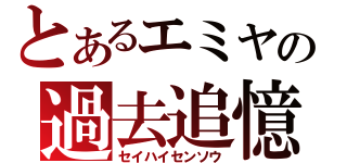 とあるエミヤの過去追憶（セイハイセンソウ）