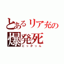 とあるリア充の爆発死（どっかっん）