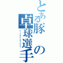 とある豚の卓球選手（テーブルテニスプレイヤー）