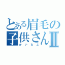 とある眉毛の子供さんⅡ（かいちよ）