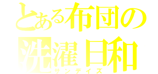 とある布団の洗濯日和（サンデイズ）