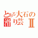 とある大石の滑り芸Ⅱ（）