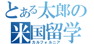 とある太郎の米国留学（カルフォルニア）