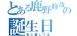 とある鹿野修哉の誕生日（まじ愛してる）