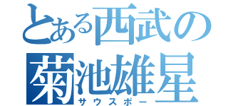 とある西武の菊池雄星（サウスポー）