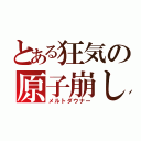 とある狂気の原子崩し（メルトダウナー）