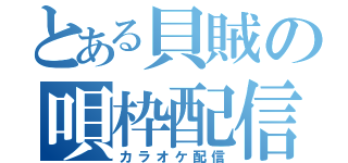 とある貝賊の唄枠配信（カラオケ配信）