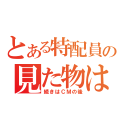 とある特配員の見た物は（続きはＣＭの後）