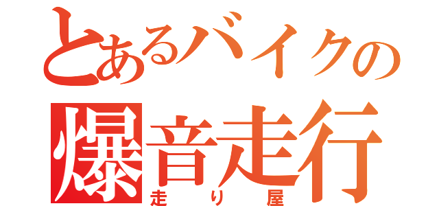 とあるバイクの爆音走行（走り屋）