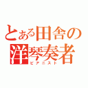 とある田舎の洋琴奏者（ピアニスト）