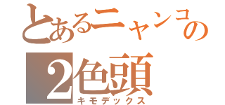 とあるニャンコの２色頭（キモデックス）