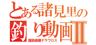 とある諸見里の釣り動画Ⅱ（腹筋崩壊テラワロス）