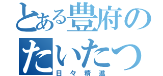 とある豊府のたいたつ部（日々精進）