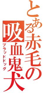 とある赤毛の吸血鬼犬（ブラッドドッグ）