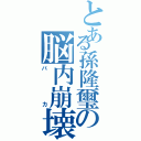 とある孫隆璽の脳内崩壊（バカ）