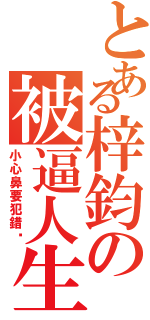 とある梓鈞の被逼人生（小心鼻要犯錯唷）