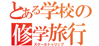 とある学校の修学旅行（スクールトゥリップ）